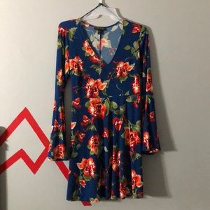 Forever 21 Plus size blue floral dress